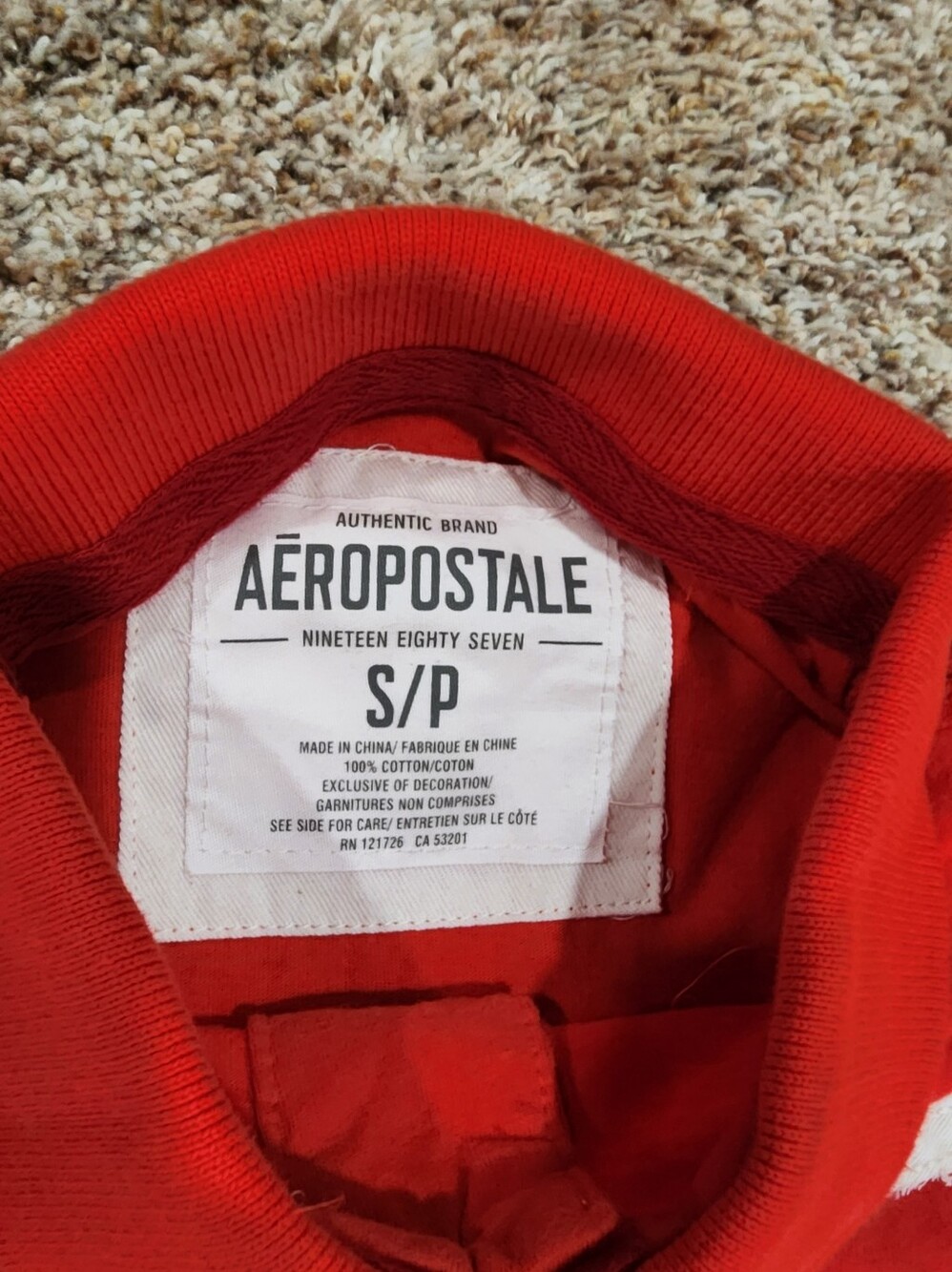 Aeropostale Men's Vertical New York City Rugby Polo Shirt, White, Small NWOT - Picture 4 of 7
